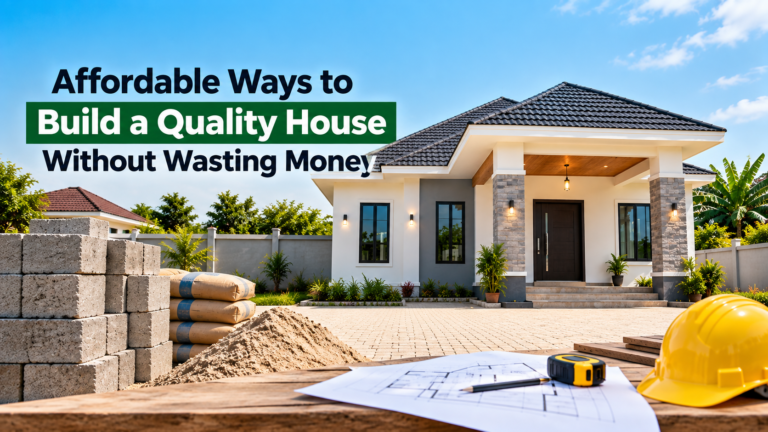 Affordable Ways to Build a Quality House Without Wasting Money